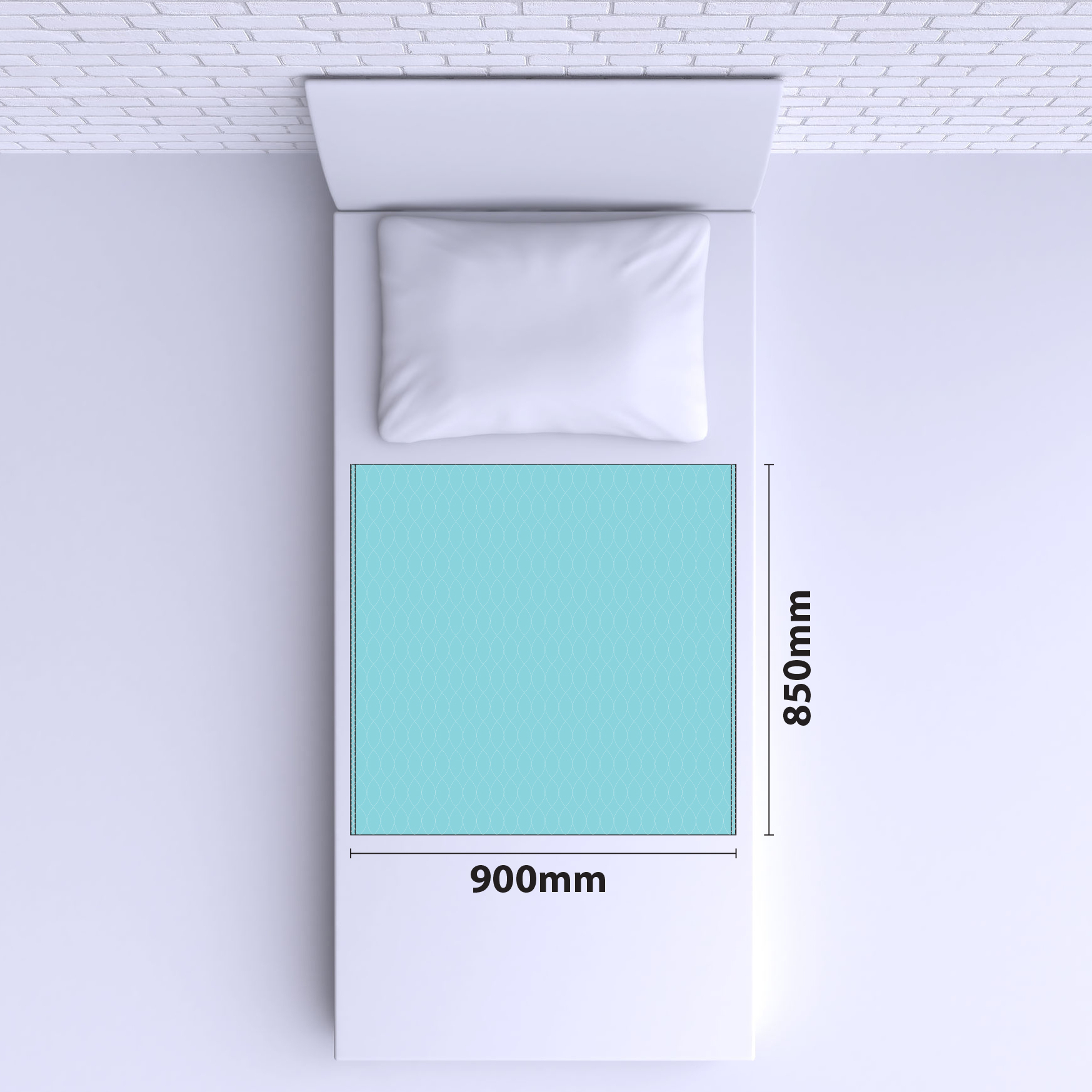 onderleggers bed wasbaar aidapt 85 x 90 cm