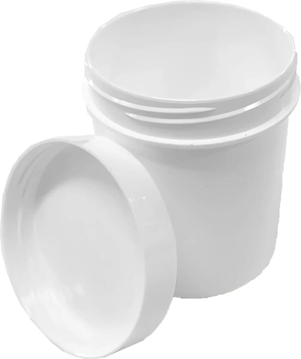Plastic potjes met deksel