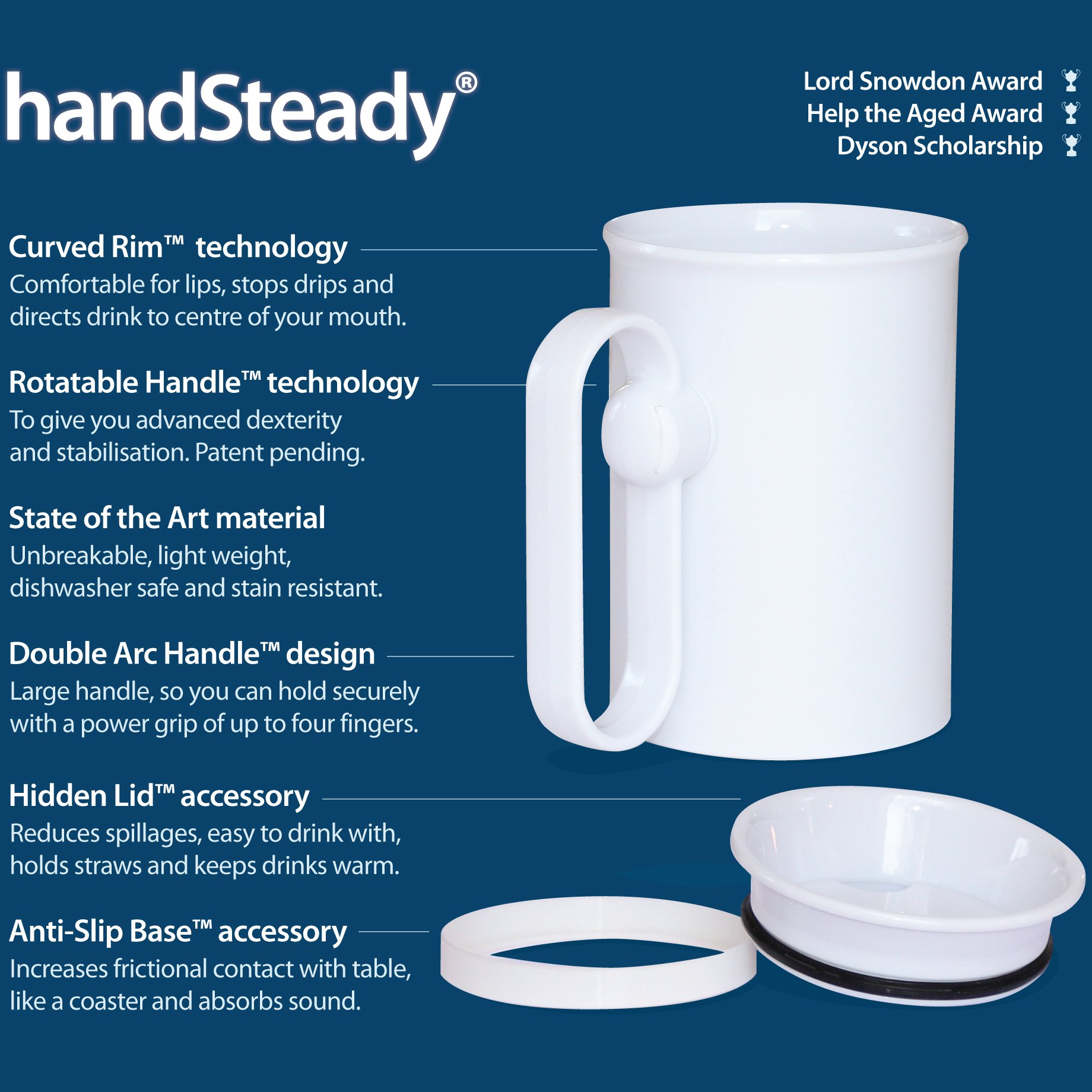 HandSteady voordelen HandSteady drinkbeker