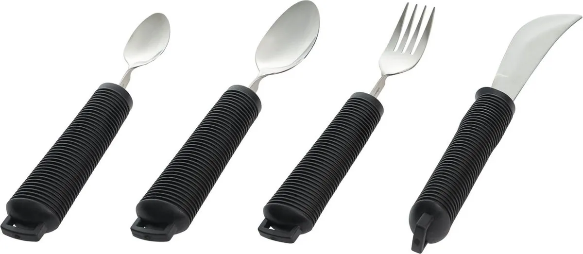 aangepast bestek set basic zwart