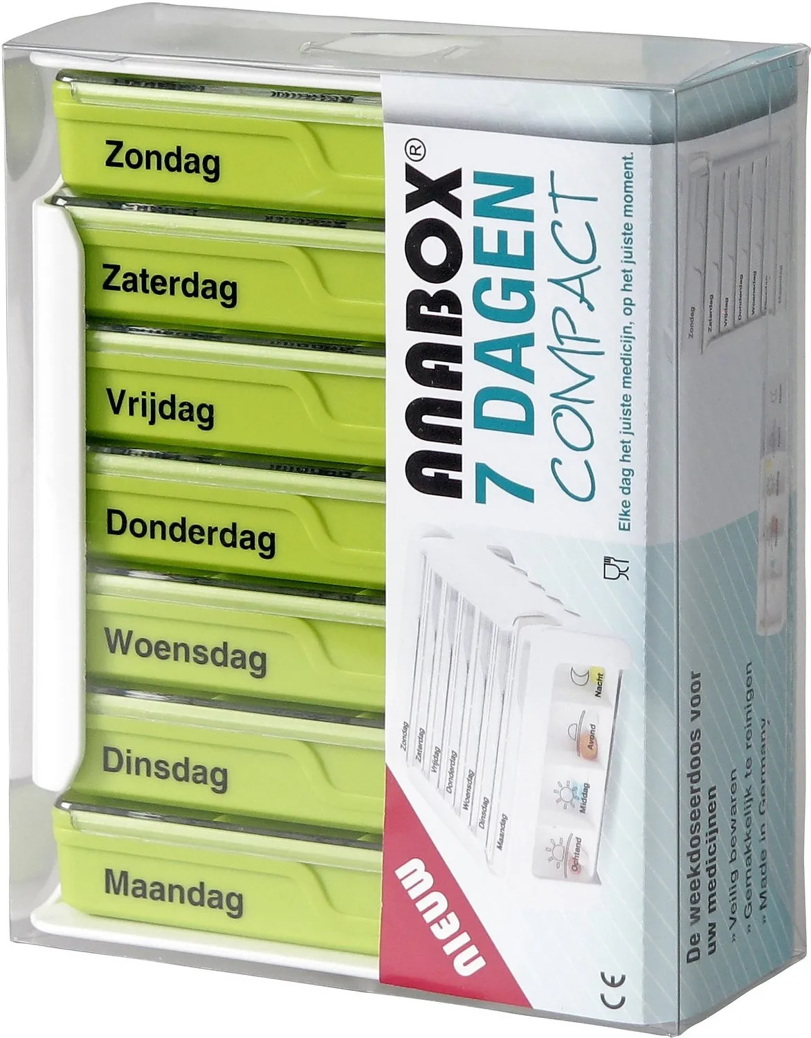 Anabox 7 dagen Groen compact