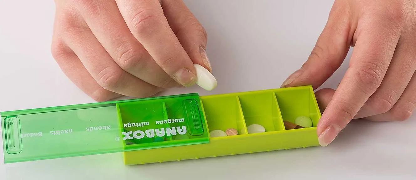 Molester Evolueren Verlating Anabox 7 dagen Compact Groen | Pillendoos week |Medicijndoos