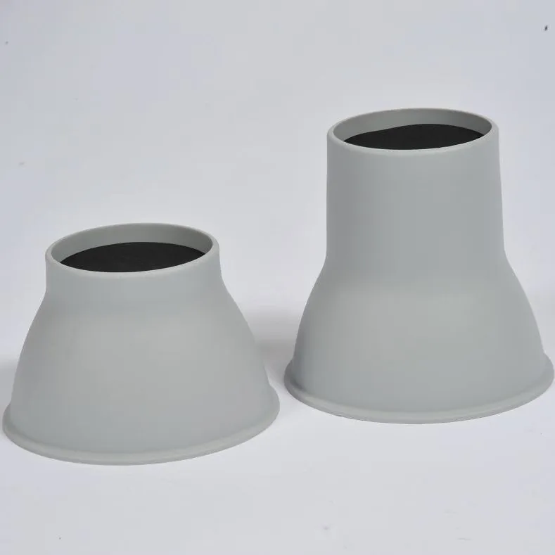 Bedverhoger set 4 stuks Hoog 14 cm Grijs