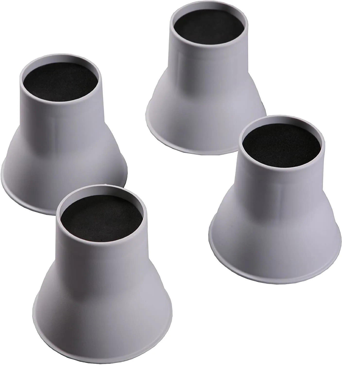 Bedverhoger set 4 stuks Hoog 14 cm Grijs