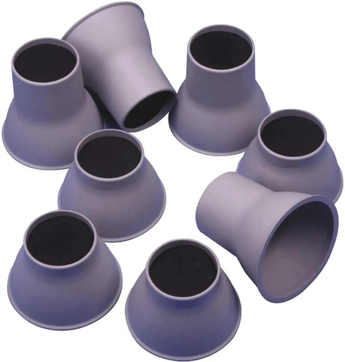Bedverhoger set 4 stuks Hoog 14 cm Grijs