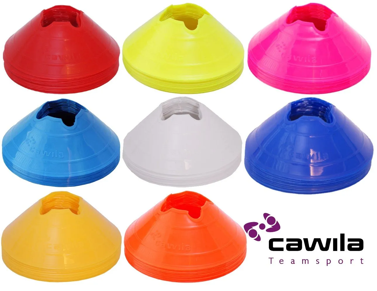 Trainingshoedjes Medium 10 st Neon Geel Ø 20 cm Cawila
