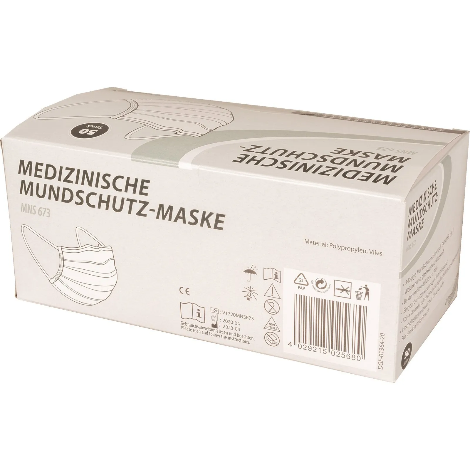 Medische mondkapjes 50 st Type 2 Wit