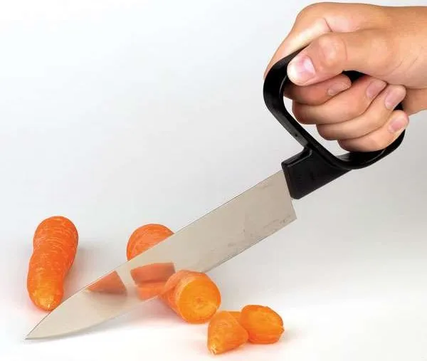 ergonomisch gehoekt chefmes