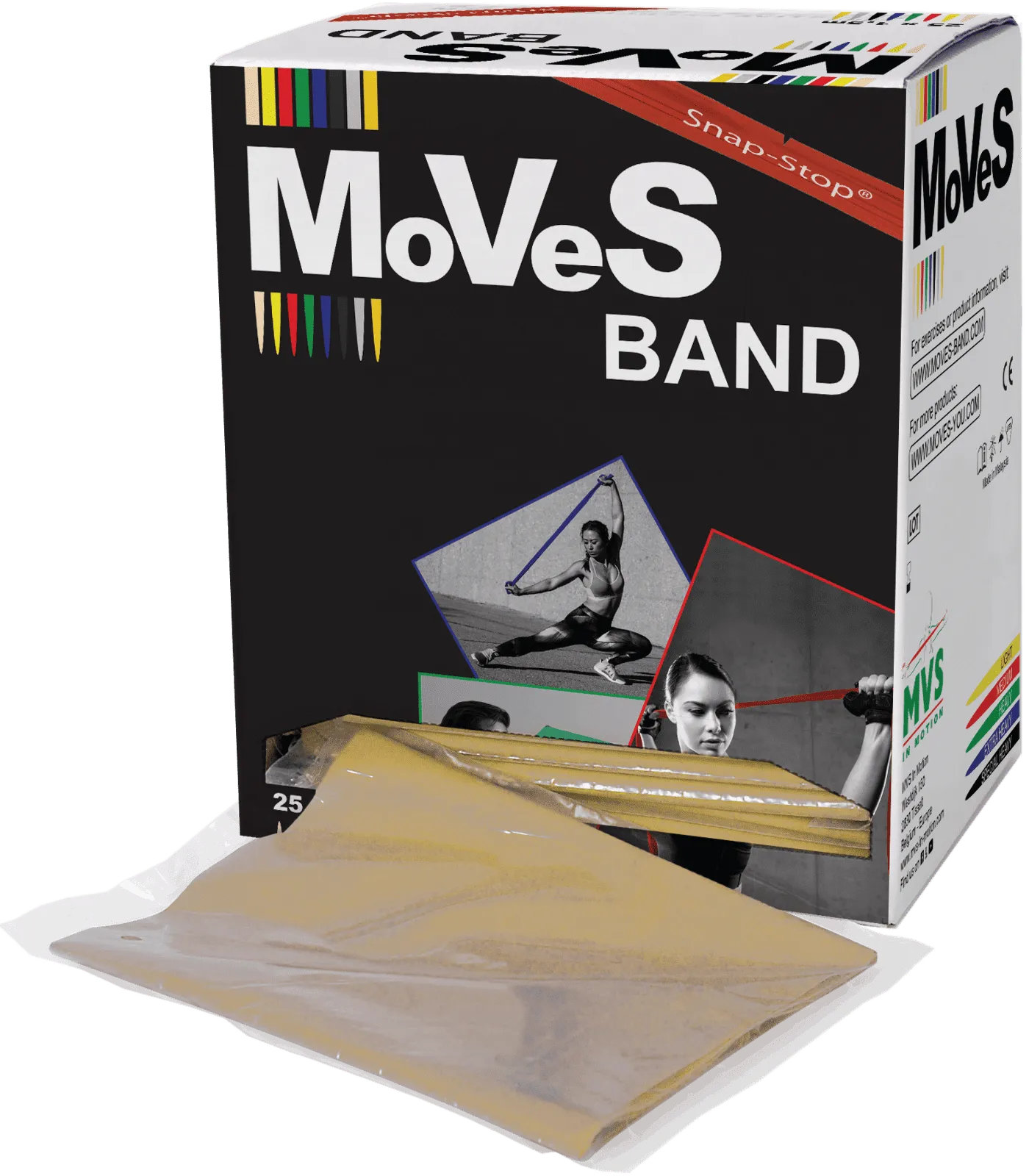 Fitness band 1,5 m - 25 st Licht Moves