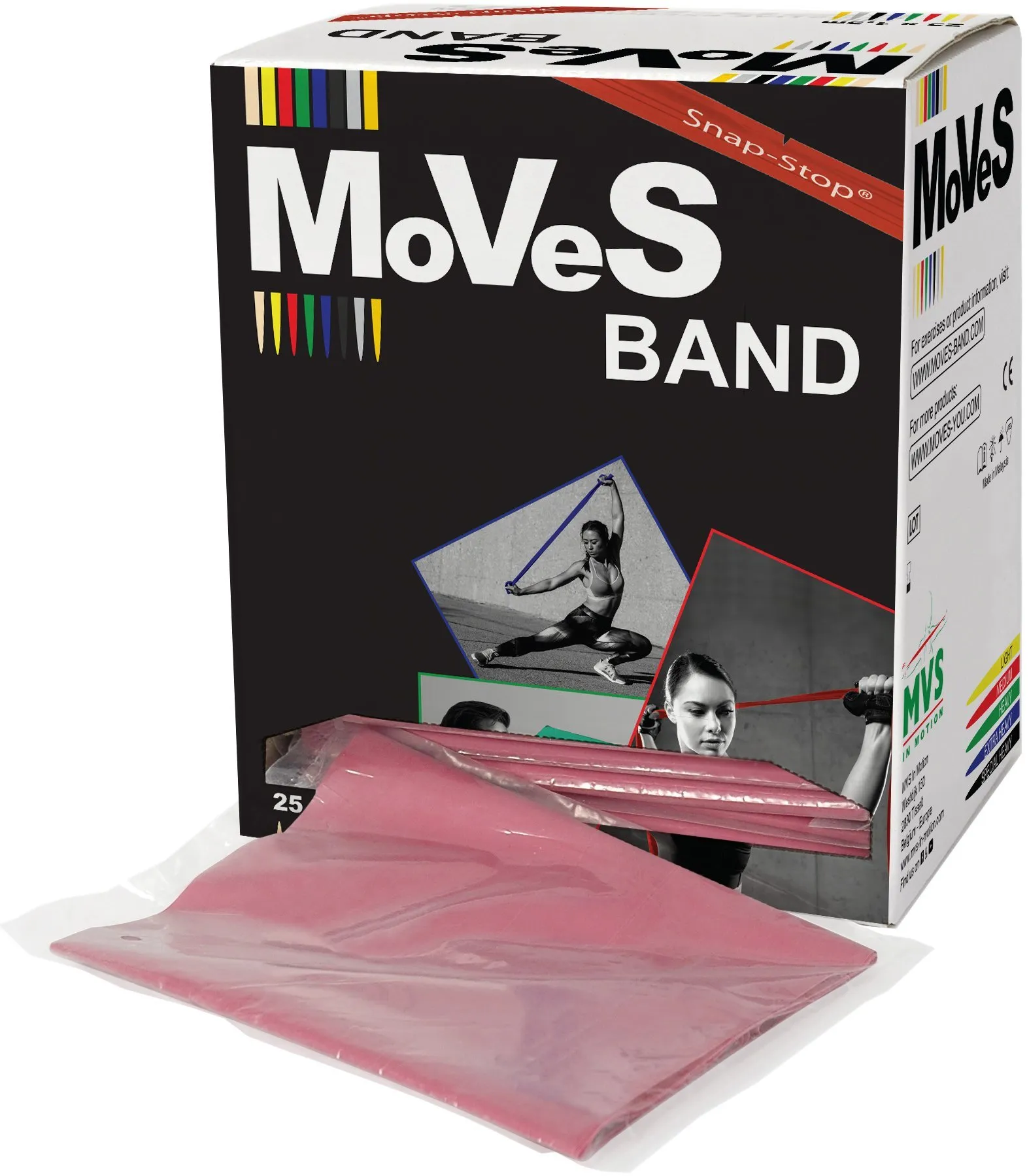 Fitness band 1,5 m - 25 stuks Moves