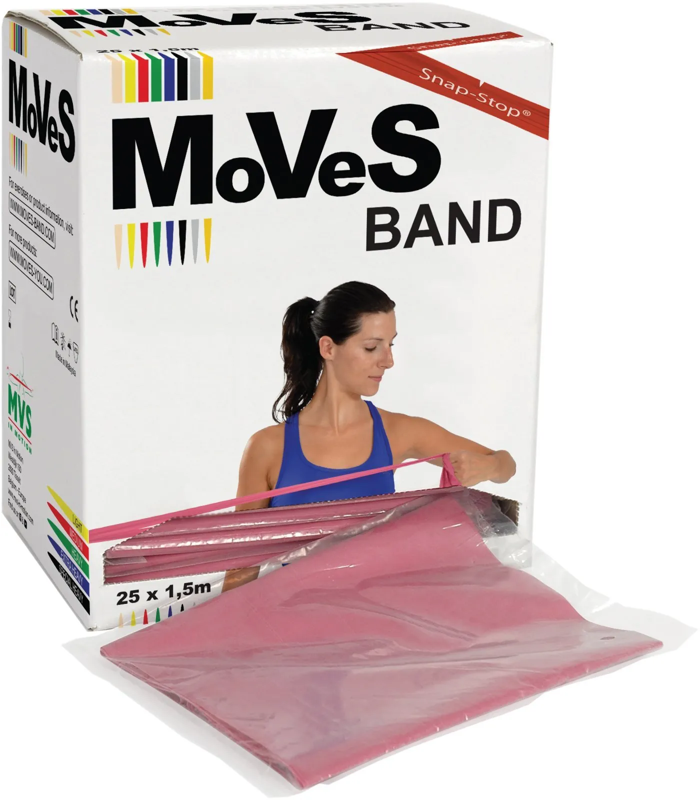 Fitness band 1,5 m - 25 stuks Moves