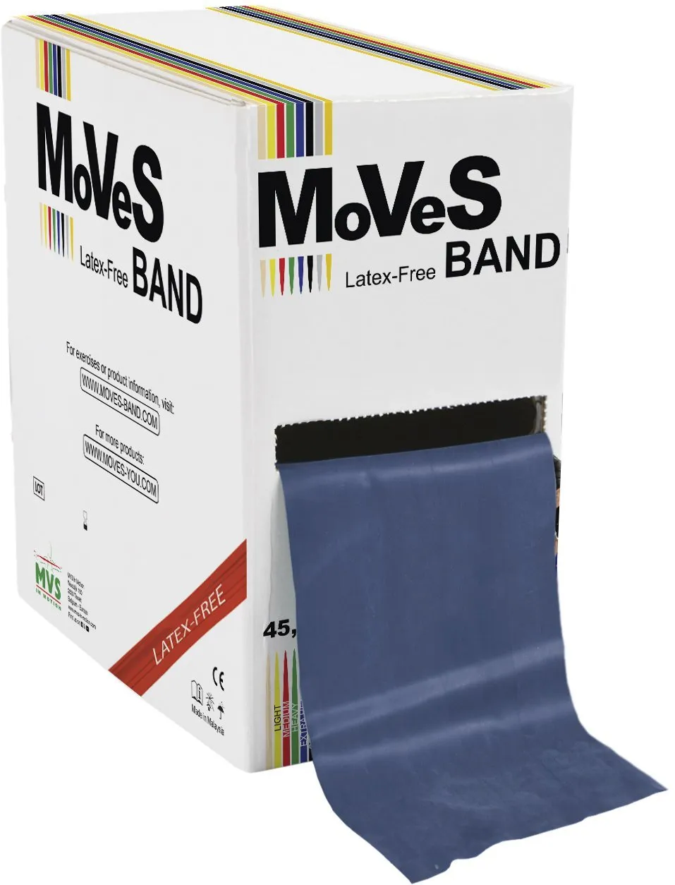 Fitness band 45,5 m Latex-vrij Extra zwaar Moves