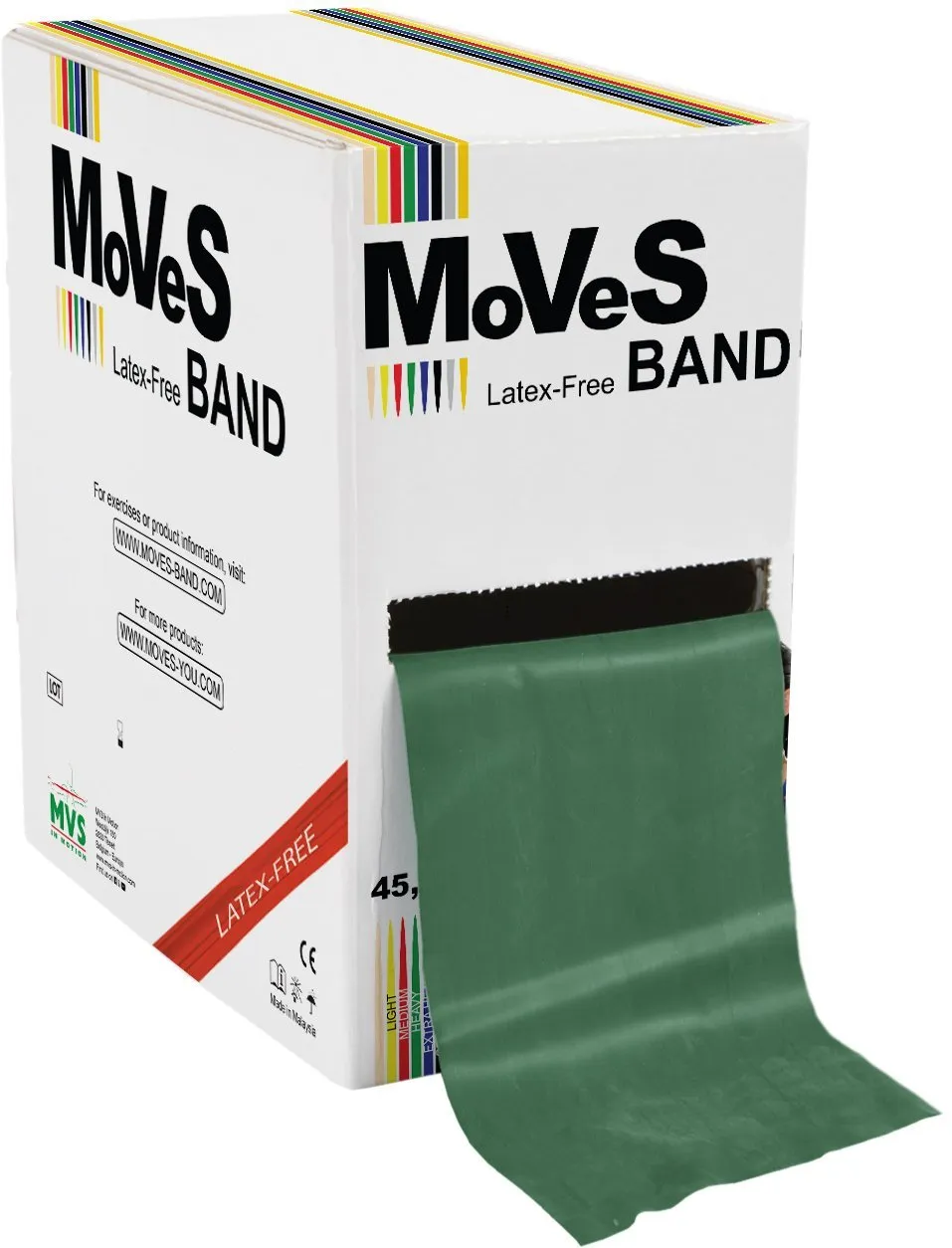Fitness band 45,5 m Latex-vrij Zwaar Moves