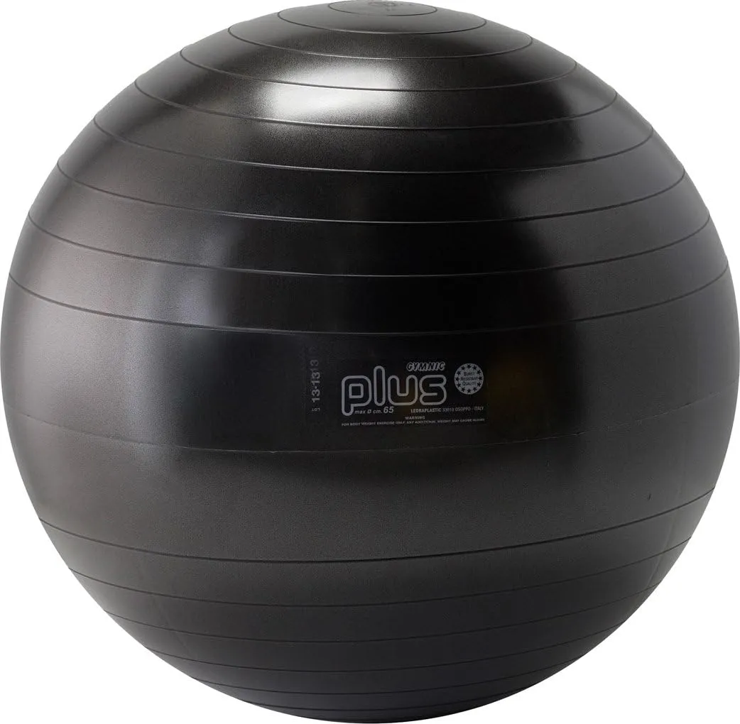 gymnic plus 65 cm zwart