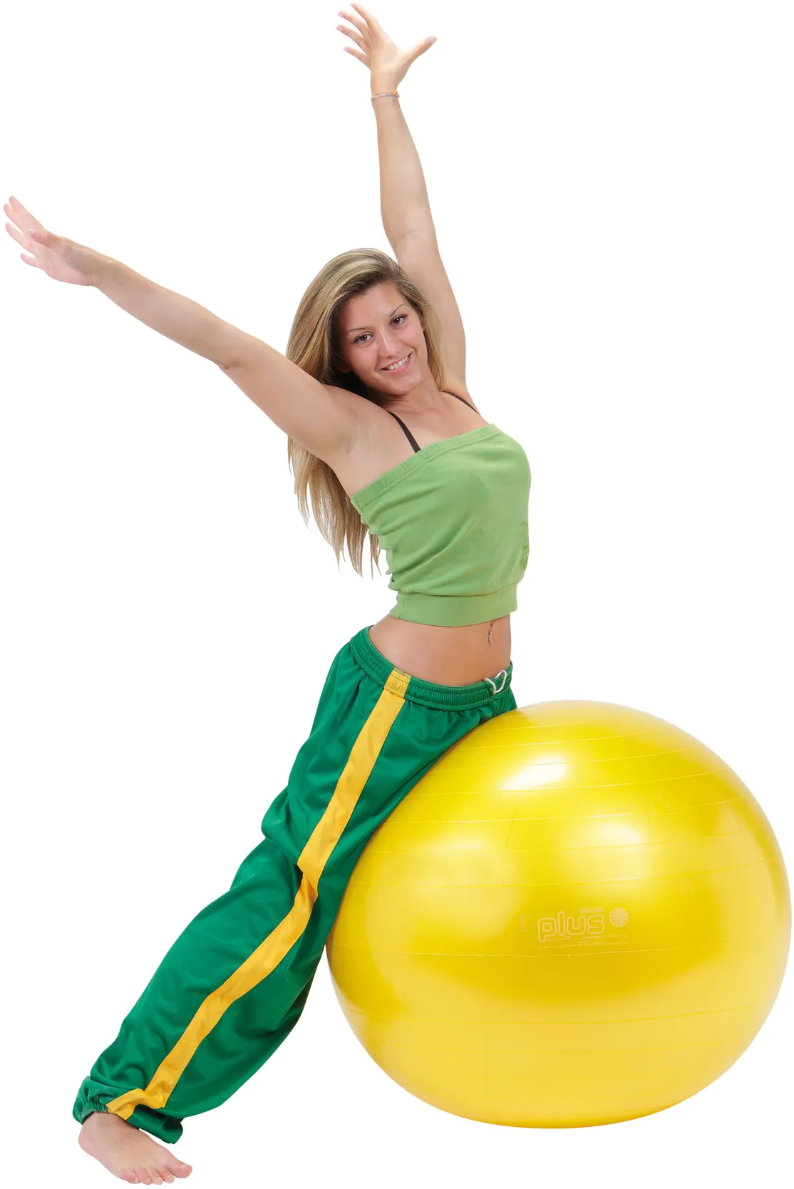 gymnic plus bal 65 cm geel
