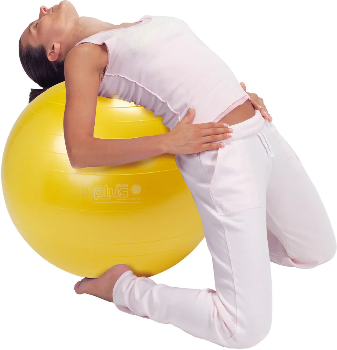 gymnic plus fitness bal 65 cm geel