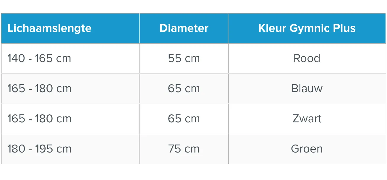 gymnic plus maten