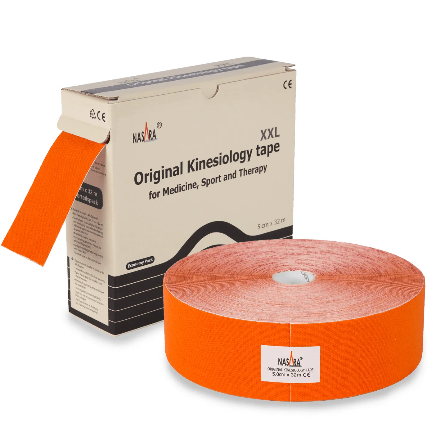 Kinesiotape Nasara Oranje 32 meter