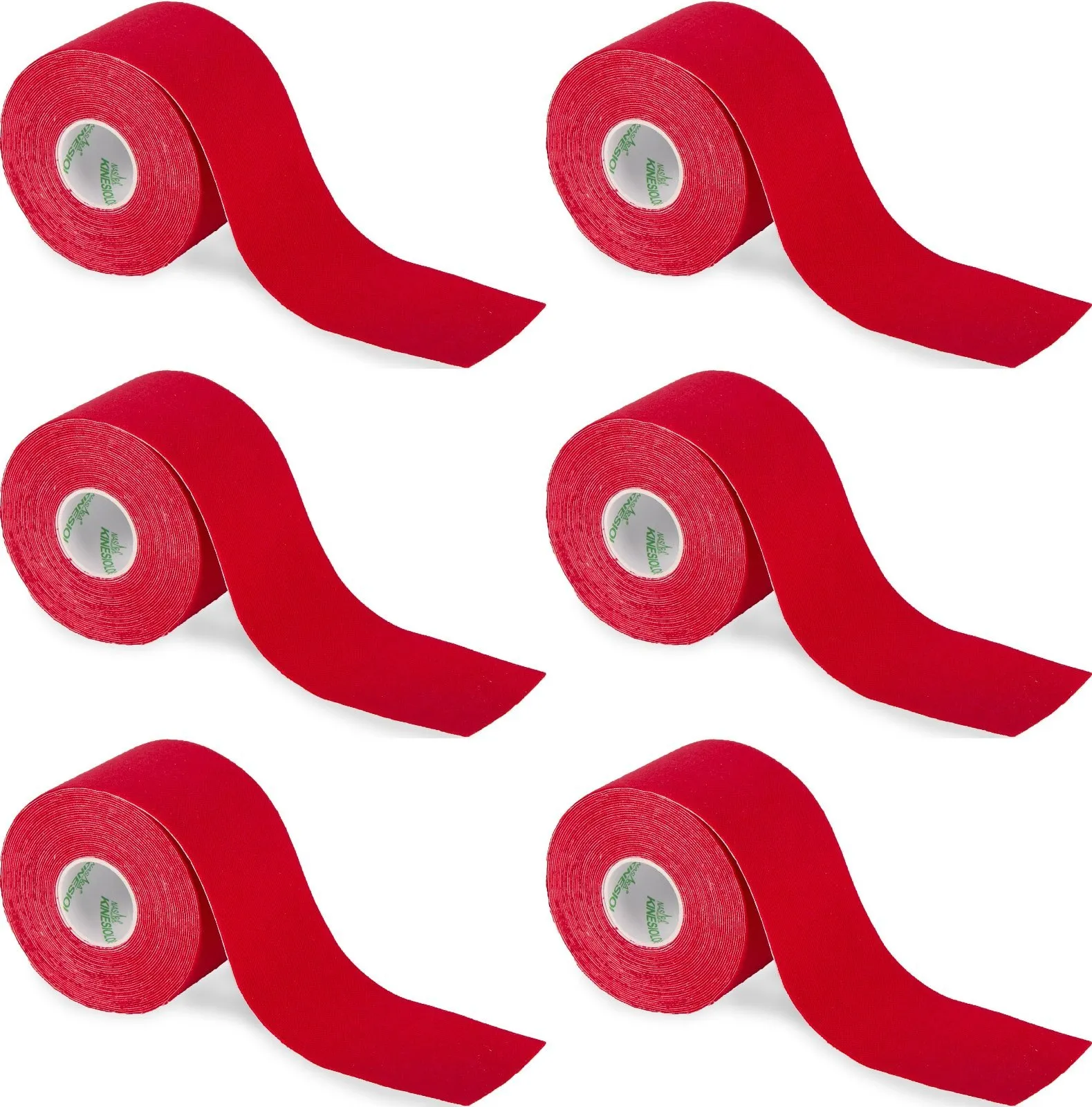 Kinesiotape Nasara Rood 6 stuks