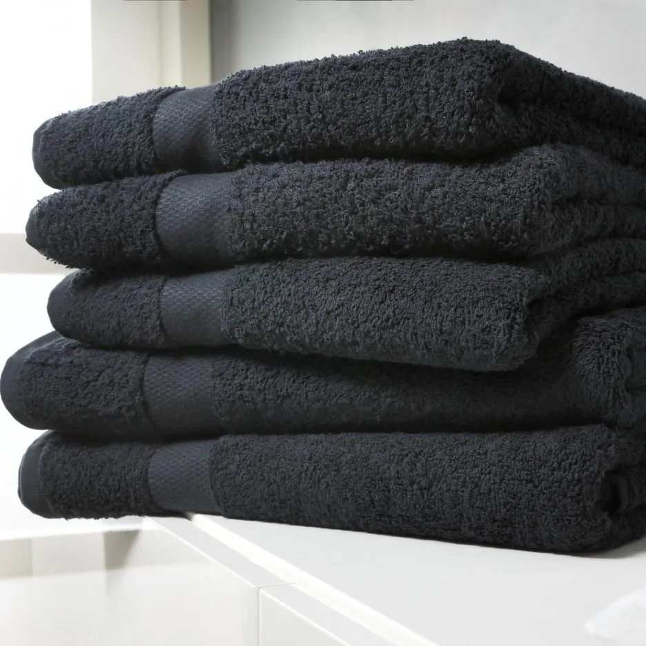 Ik was verrast grijs Pathologisch Massage handdoek | Sauna handdoeken Zwart | Laagste prijs!