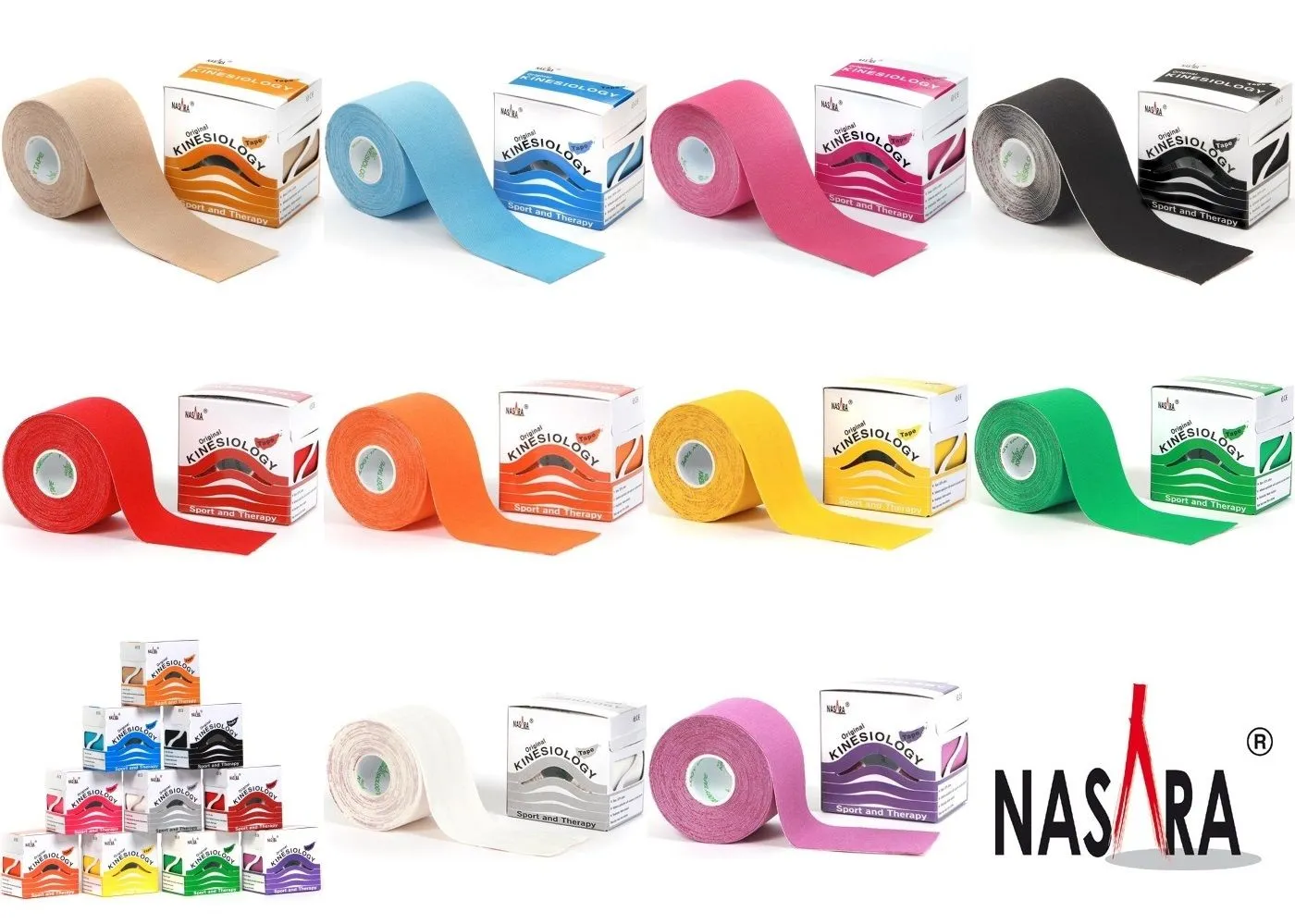 Tape Nasara 7,5 cm Beige