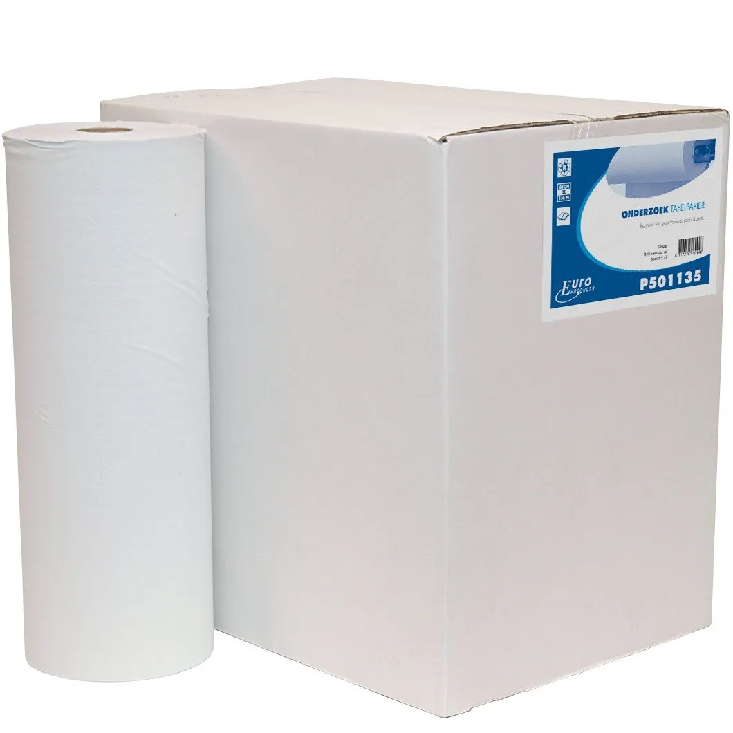 Onderzoekbankpapier 1-laags 60cmx150m Doos 5 Rollen
