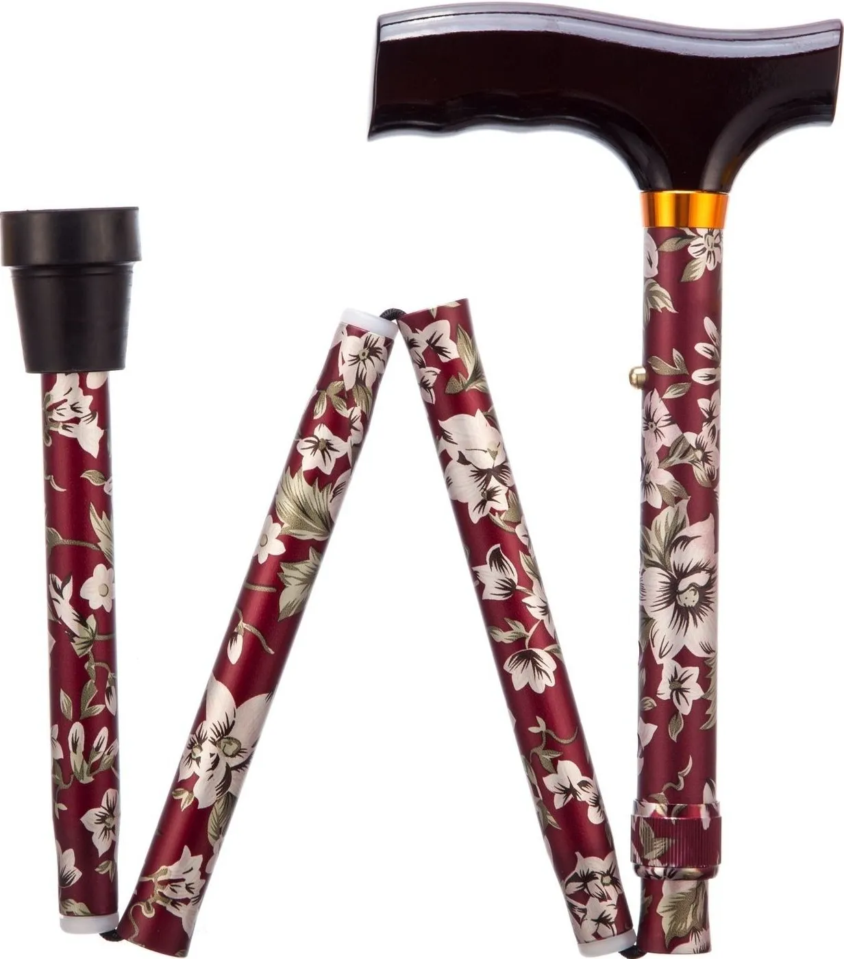 Opvouwbare wandelstok Burgundy Lang