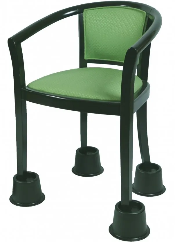 Bedverhoger set 4 stuks Laag 9 cm Zwart
