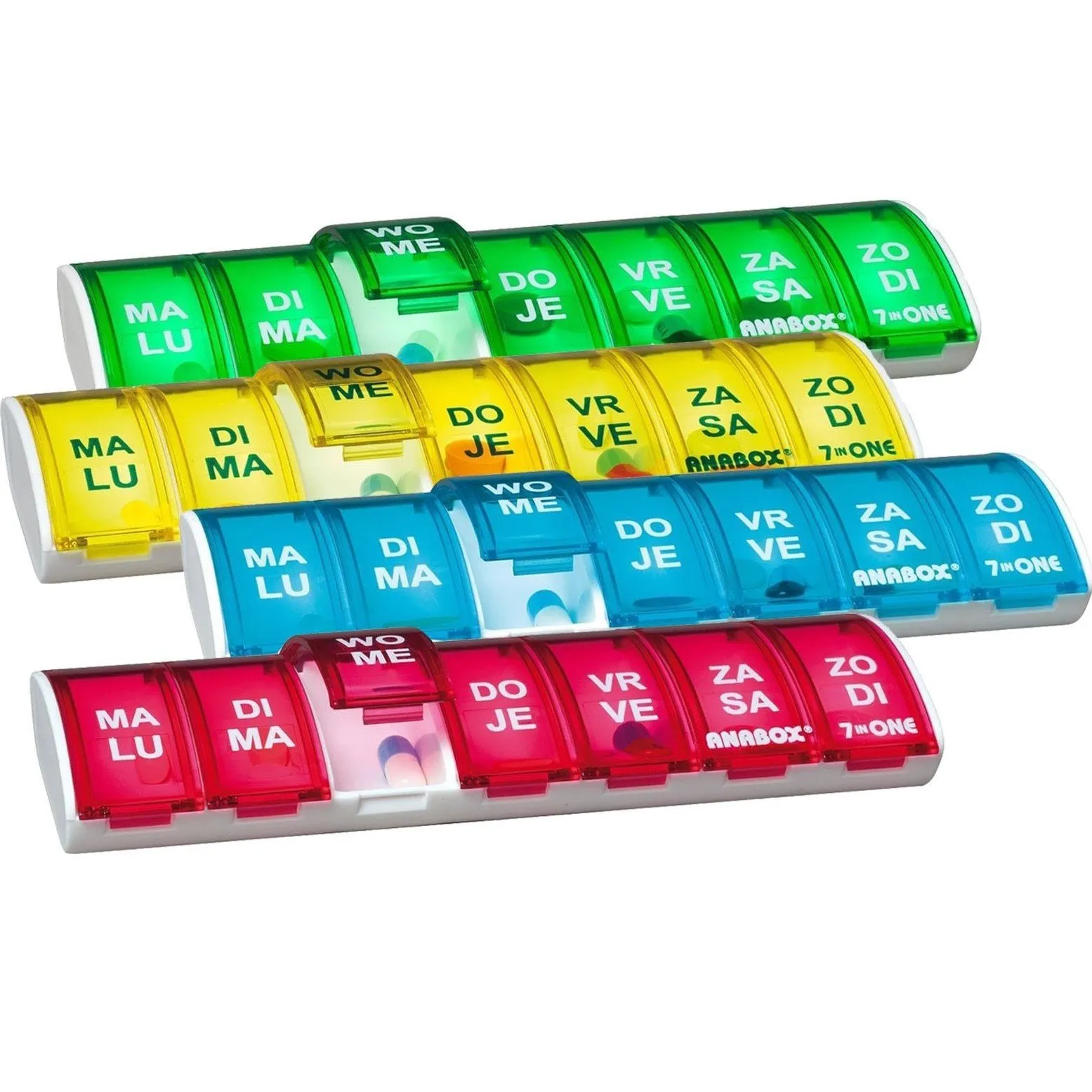 Anabox 7 in One weekbox Blauw